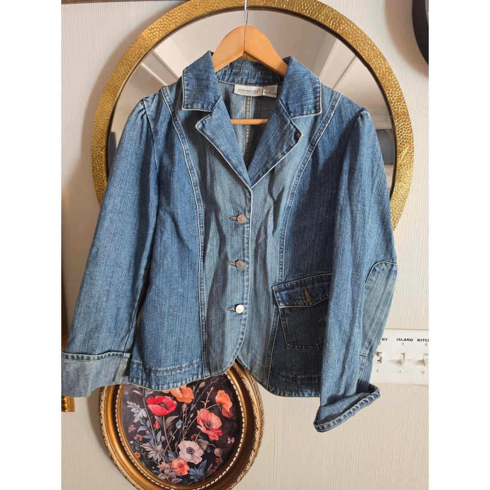 Vintage y2k Women's Denim Jacket size 12 jeanology